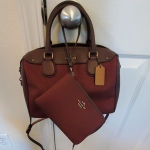 Coach mini Benett purse and matching wallet